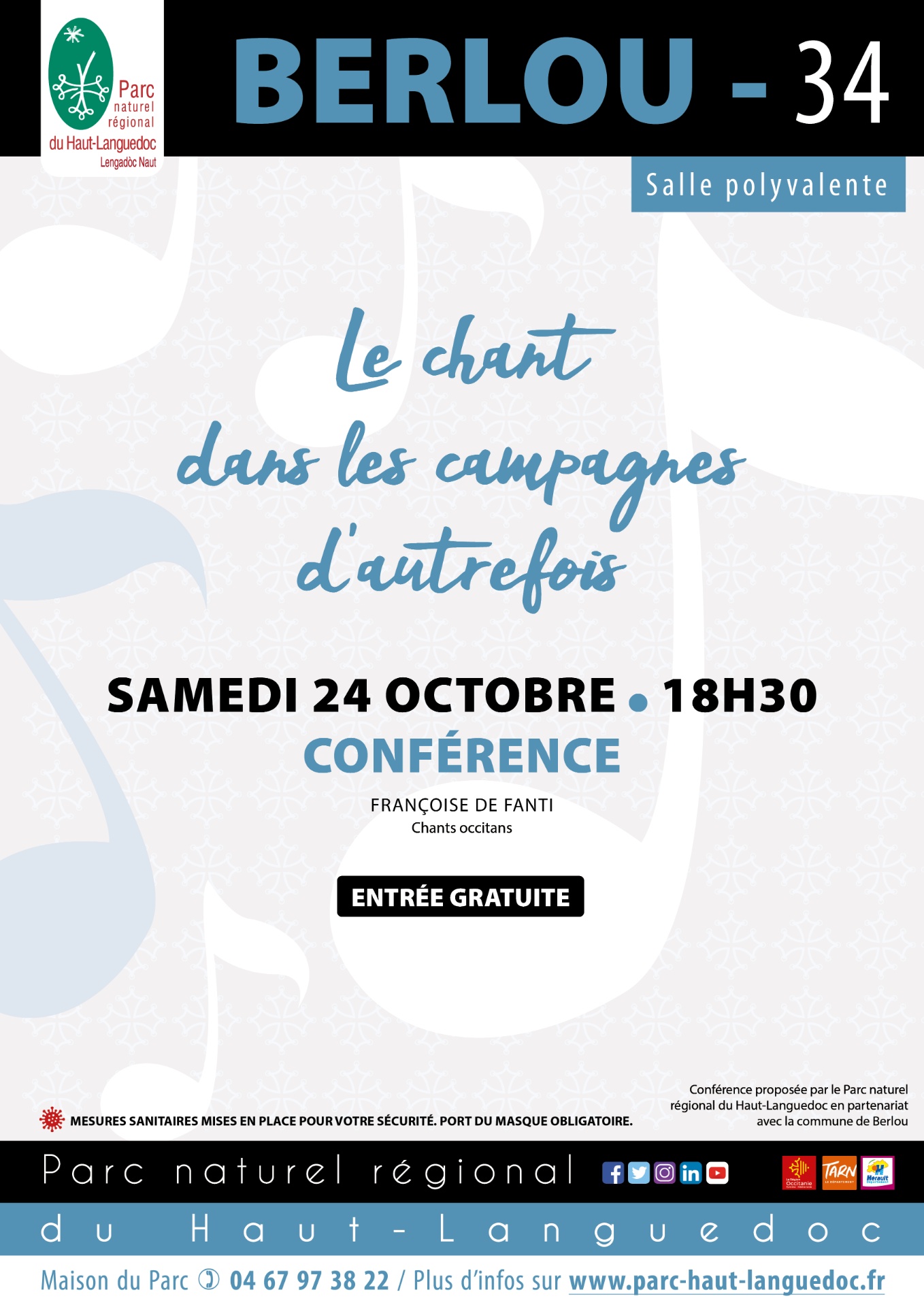 Affiche Le Chant dans les campagnes du le Haut-Languedoc