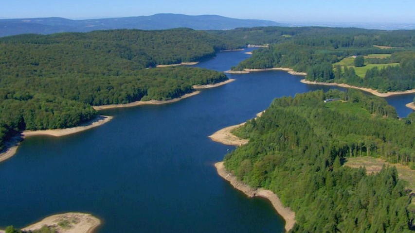 Photo du Lac des Saint-Peyres dans le Parc naturel régional du Haut-Languedoc