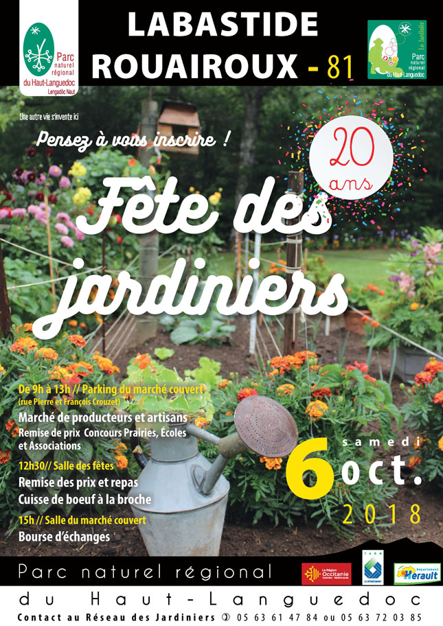 affiche fête jardiniers 2018