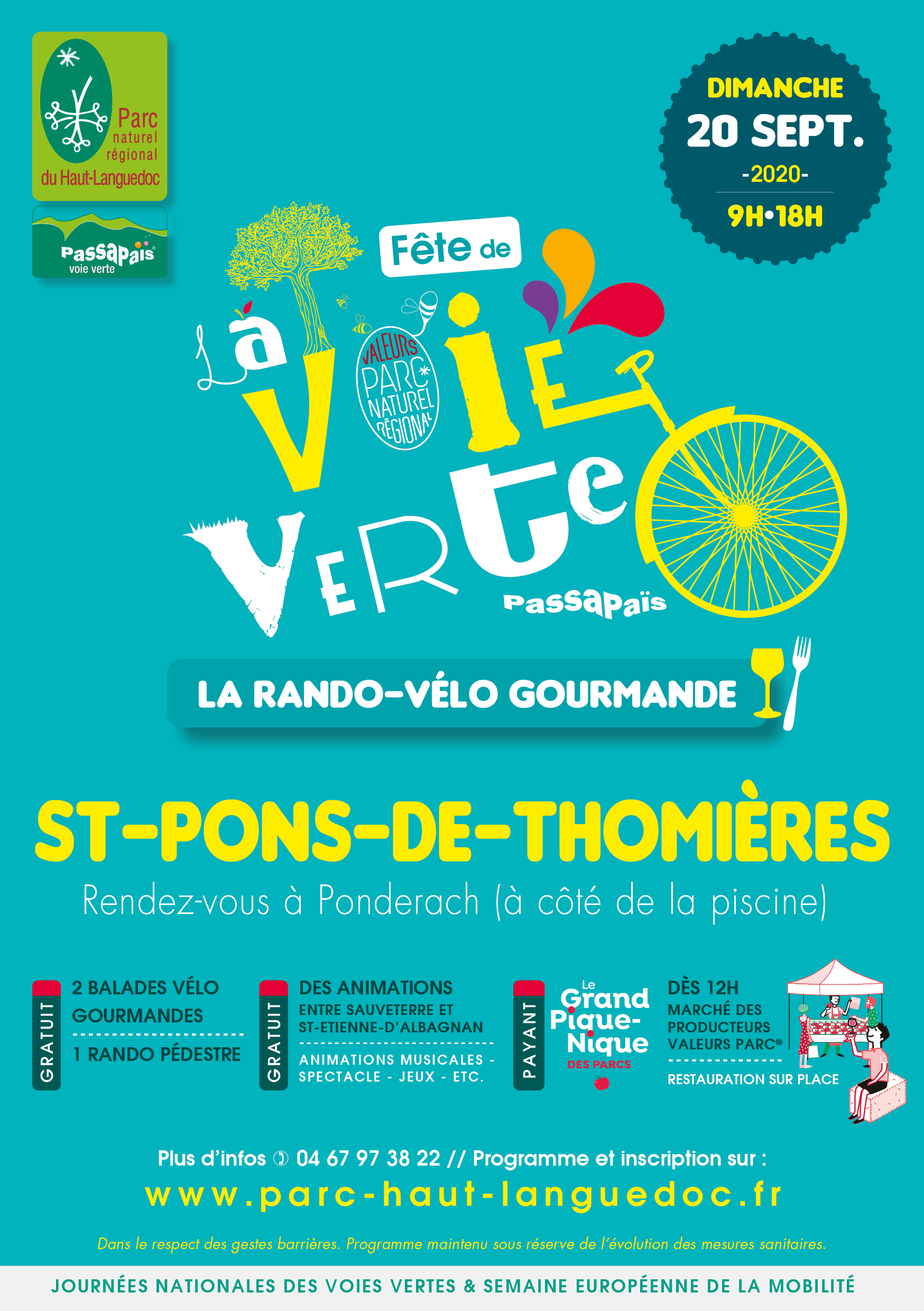 Affiche Fête de la Voie Verte 2020