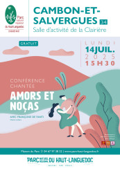 affiche Amors et noças - Conférence chantée